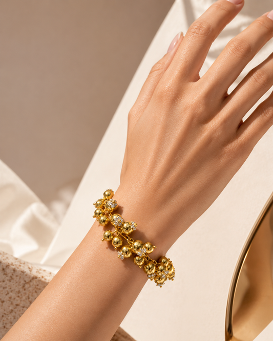 GOLD BALL BRACELET
