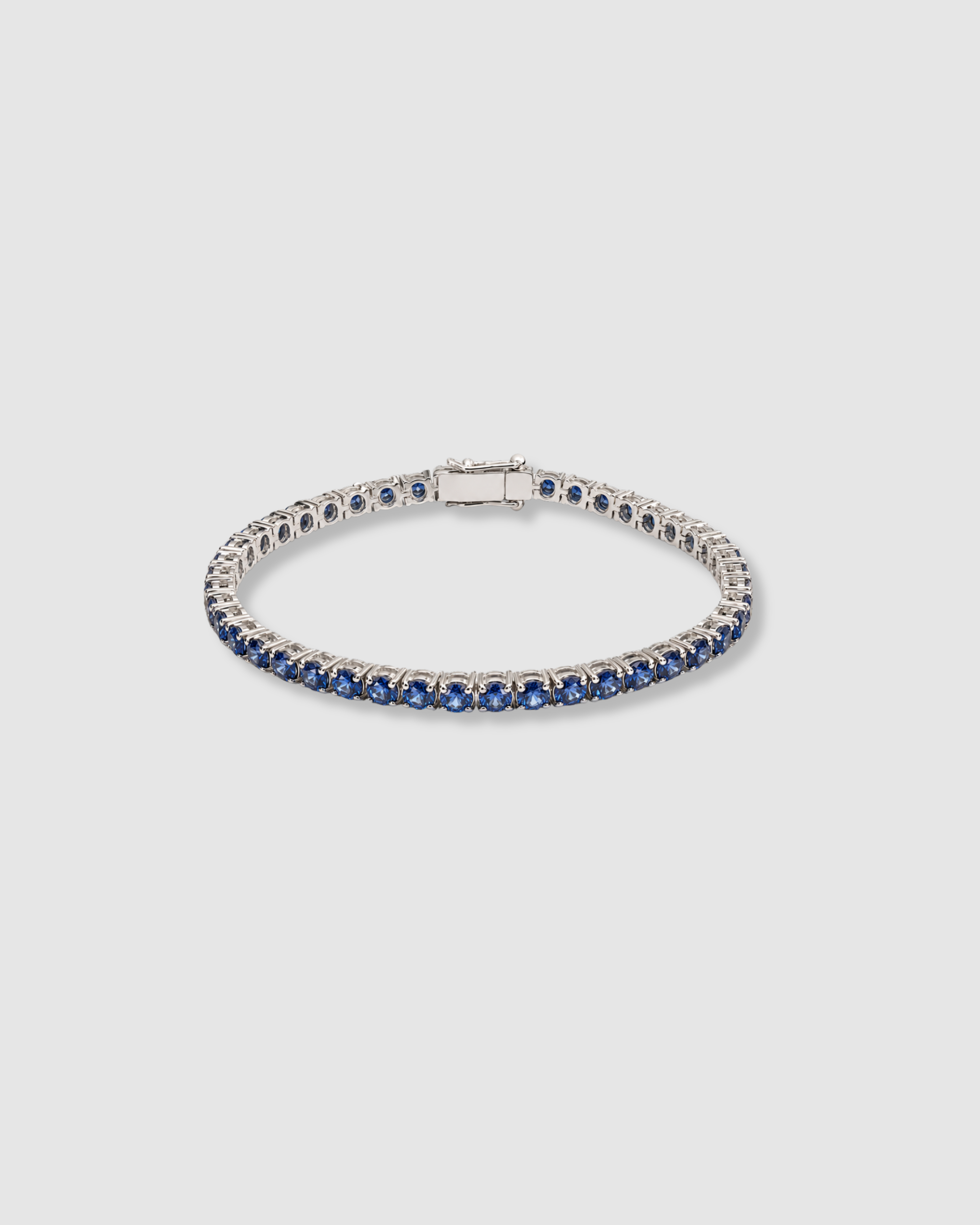 Blue sapphire tennis bracelet