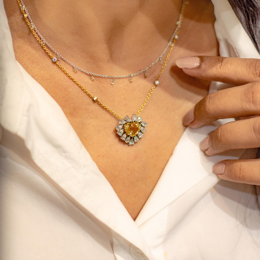 AMORE YELLOW DIAMOND PENDANT