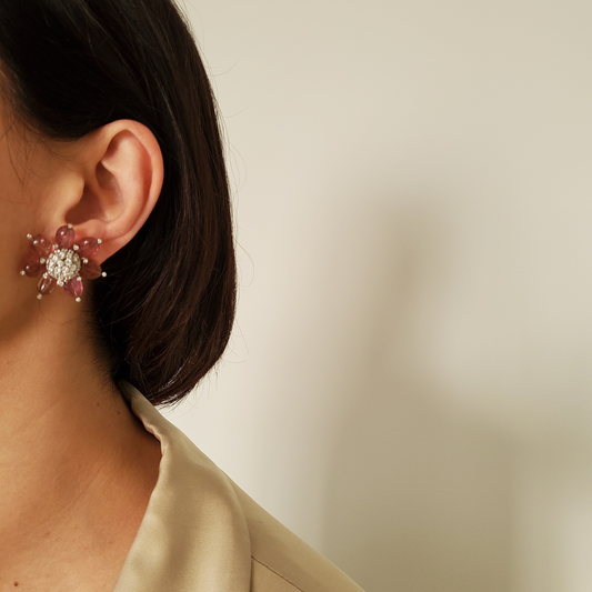 TOURMALINE AND DIAMOND EARRINGS