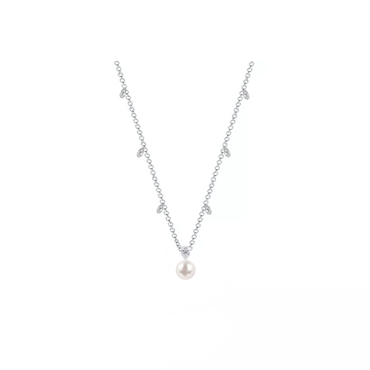 WHITE GOLD PEARL PENDANT