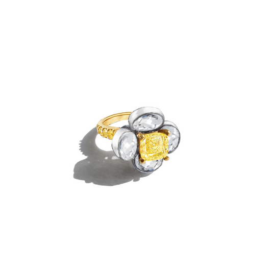 YELLOW DIAMOND BLOOM RING