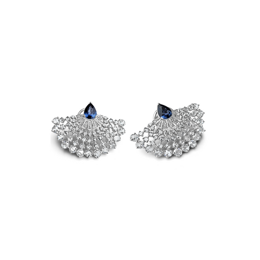 DIAMOND FAN EARRINGS