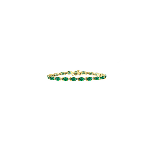 EMERALD AND DIAMOND BRACELET
