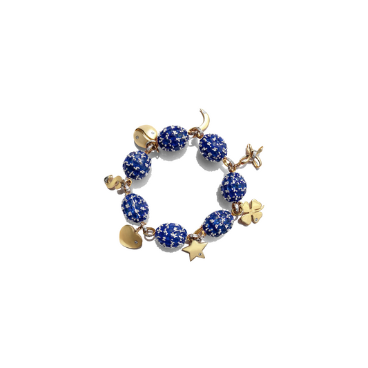 BLUE SAPPHIRE GEM BALL BRACELET