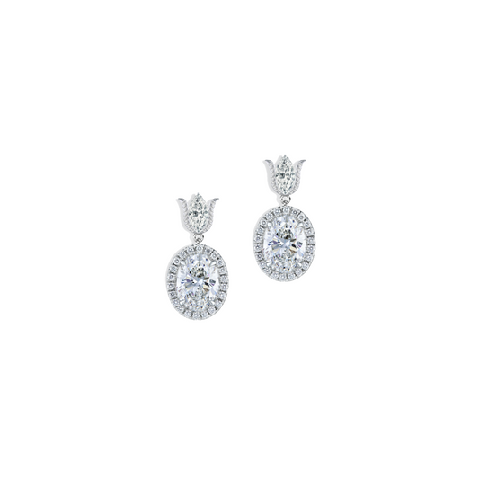 DIAMOND TULIP EARRINGS