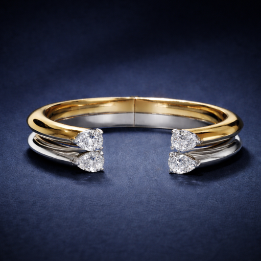 MODERN LOVE BRACELET 1 CARAT WHITE GOLD