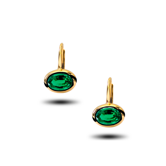 YIN YANG EMERALD EARRINGS X GEMFIELDS (SMALL SIZE)