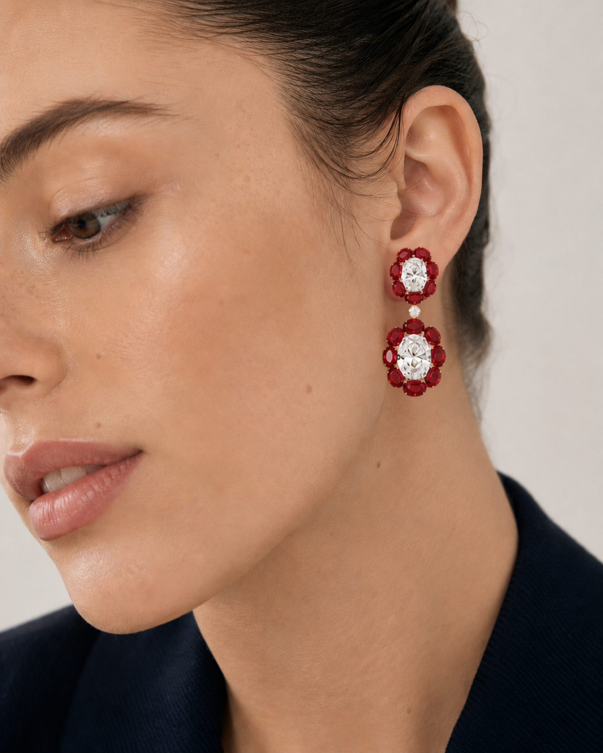 CRIMSON HALO EARRINGS