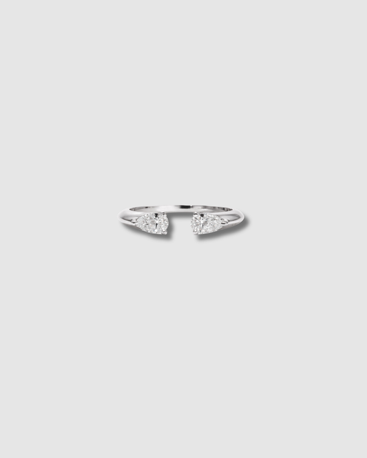 MODERN LOVE RING 30 POINTER WHITE GOLD