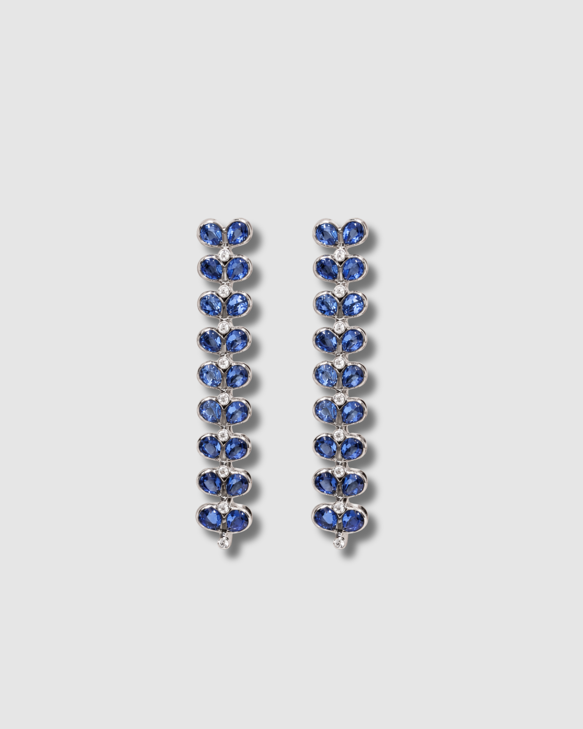 AMORE BLUE SAPPHIRE HEART EARRINGS