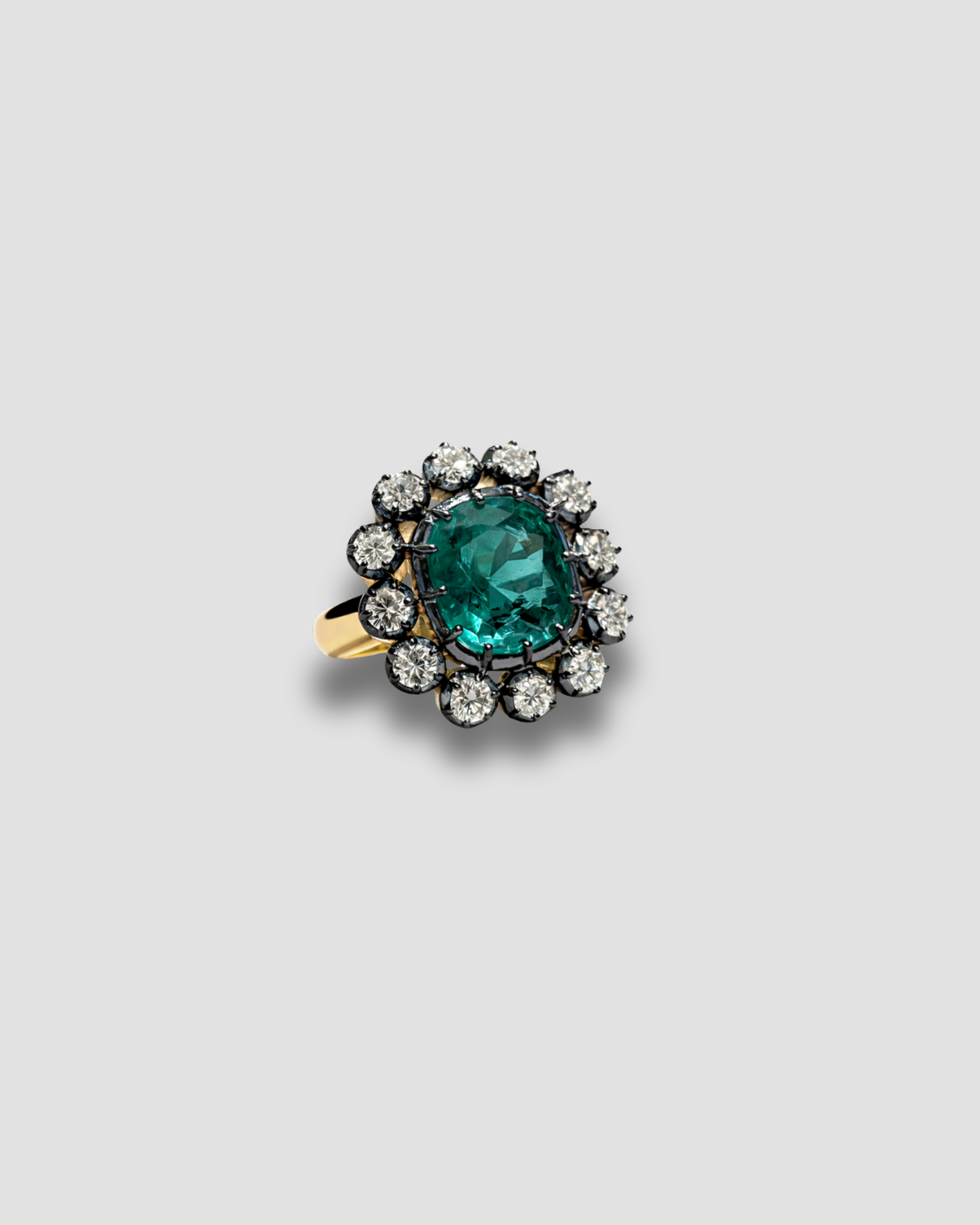 EMERALD GEORGIEN SET RING