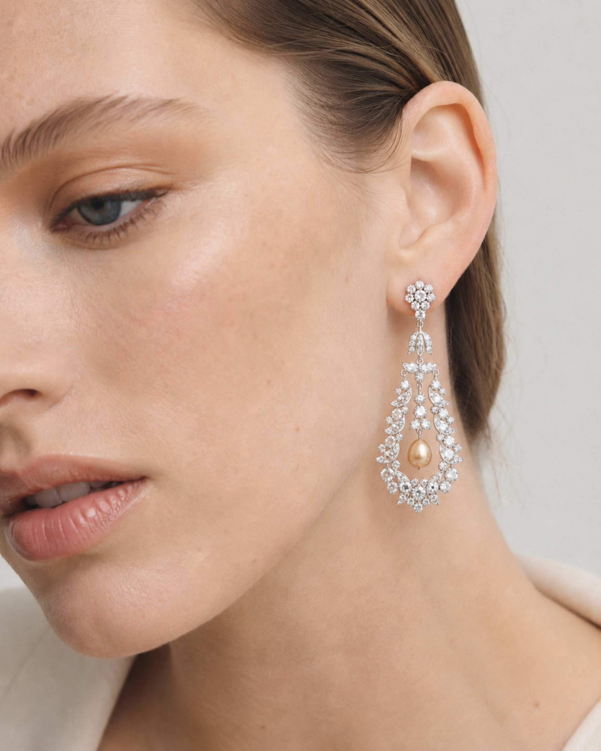 PEARL CHANDELIER EARRINGS