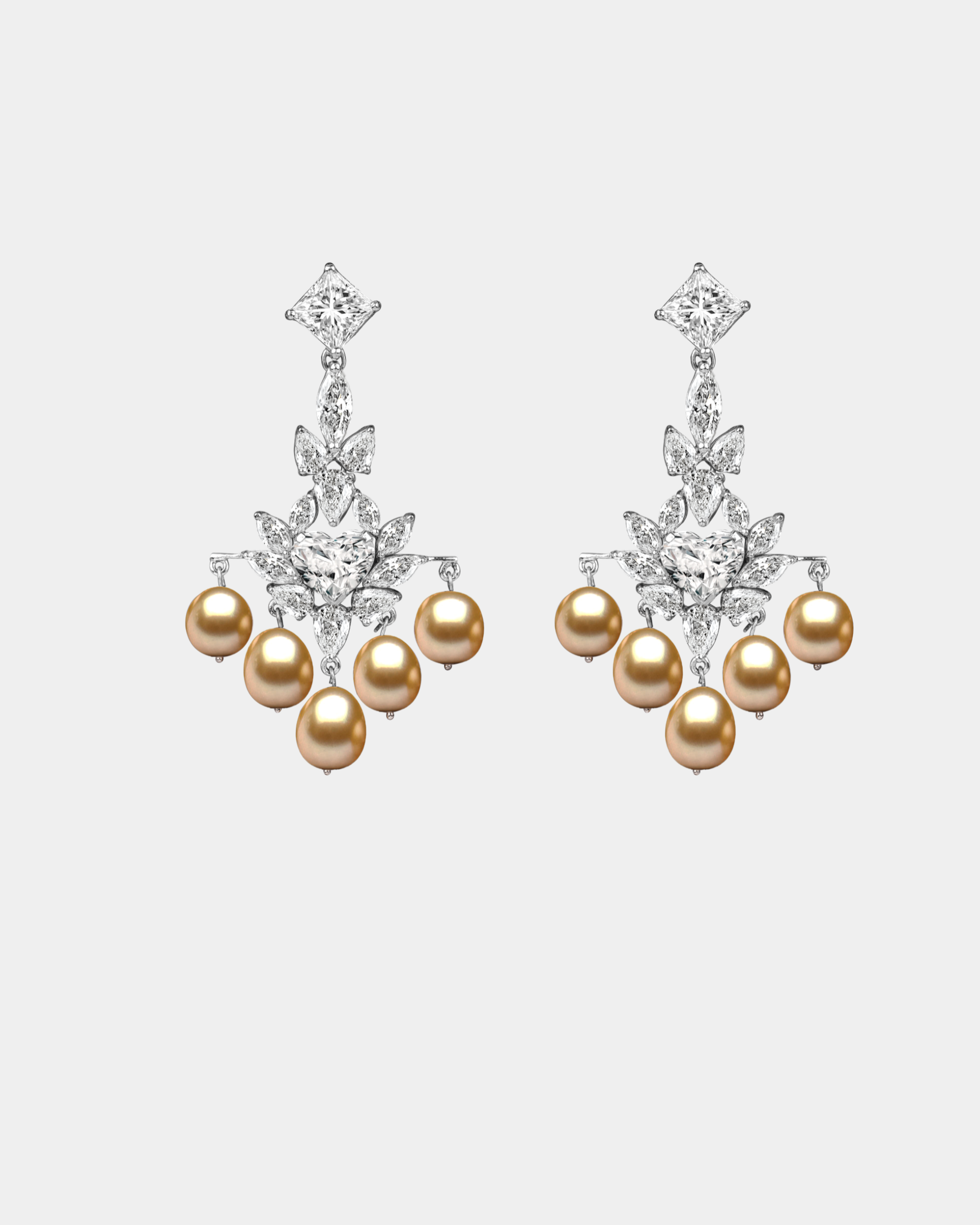 SOLARA PEARL CHANDELIER EARRINGS