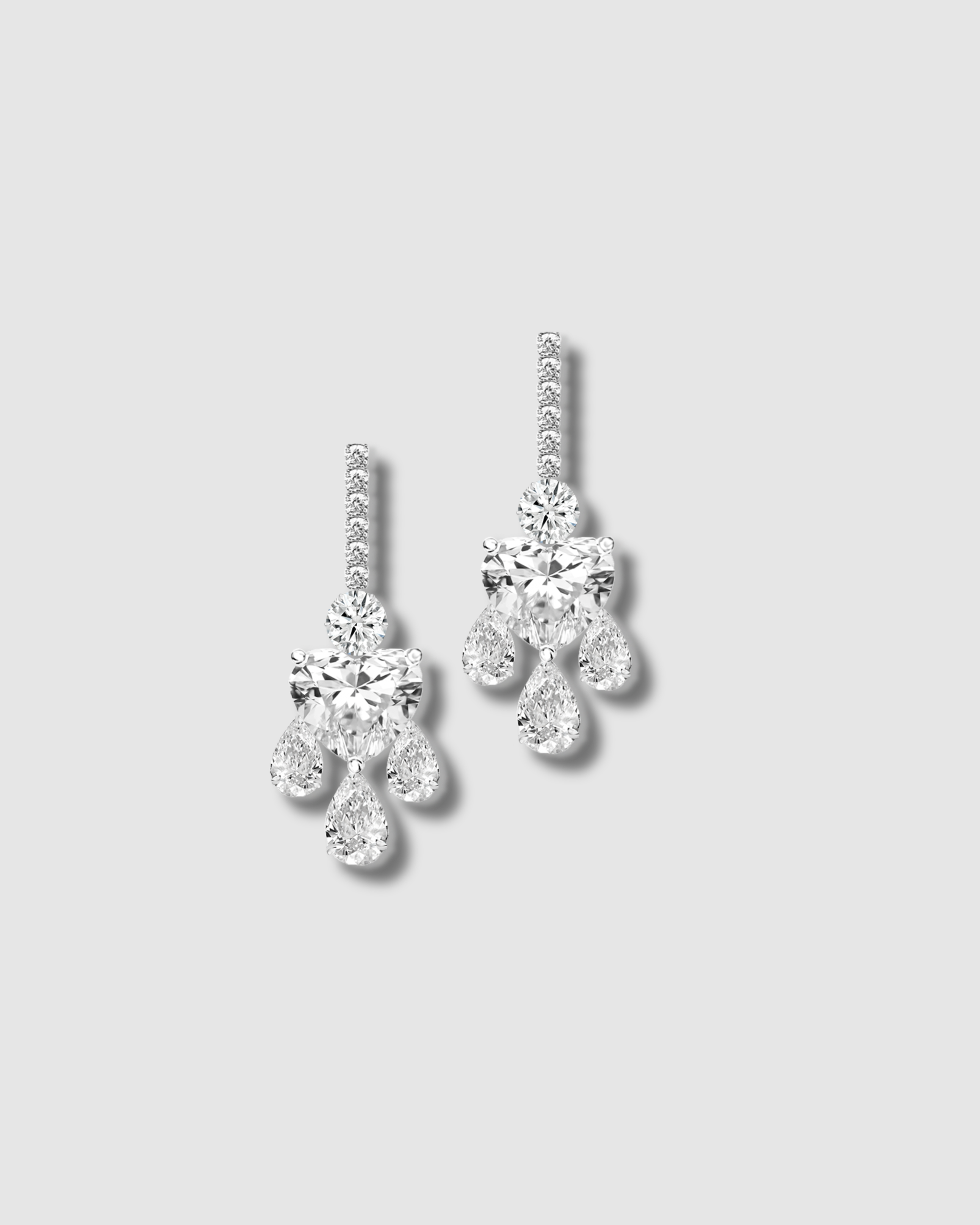 DIAMOND HEART EARRINGS