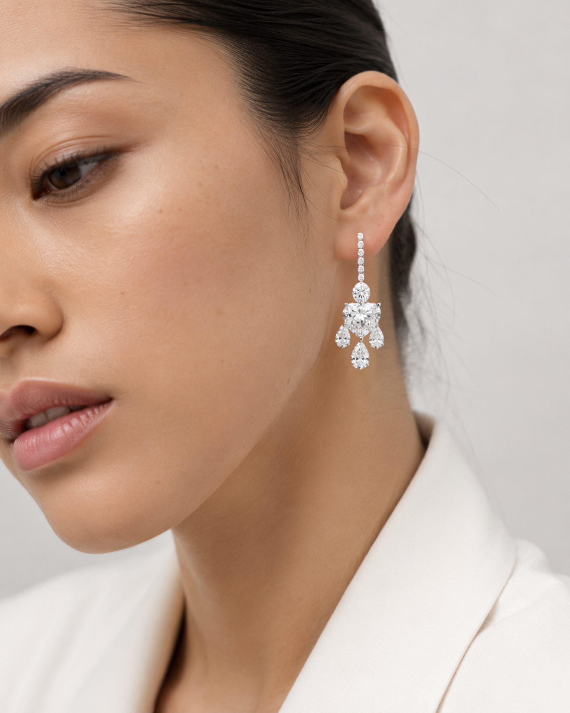 DIAMOND HANGING EARRINGS