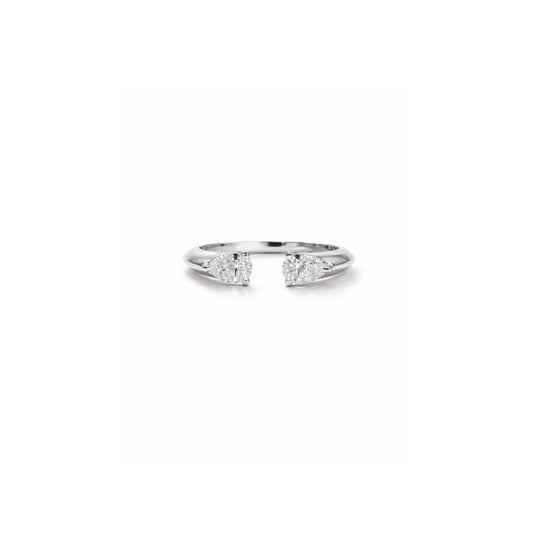 MODERN LOVE RING 40 POINTER WHITE GOLD