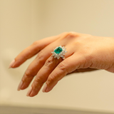 EMERALD AND DIAMOND RING