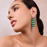 EMERALD CRESENT EARRINGS