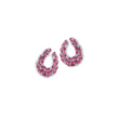 PINK SAPPHIRE FRONT HOOPS