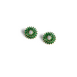 WATERLILLY EMERALD AND DIAMOND EARRINGS