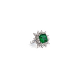 EMERALD AND DIAMOND RING