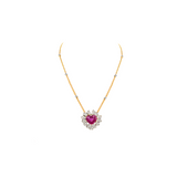 AMORE PINK SAPPHIRE AND DIAMOND PENDANT