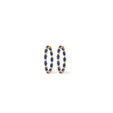 BLUE SAPPHIRE HOOPS