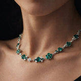 BLOOM SUGARLOAF EMERALD AND DIAMOND CHAIN