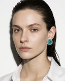 EMERALD AND DIAMOND EARRINGS