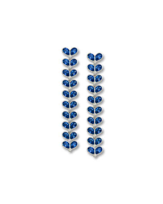 AMORE BLUE SAPPHIRE HEART EARRINGS