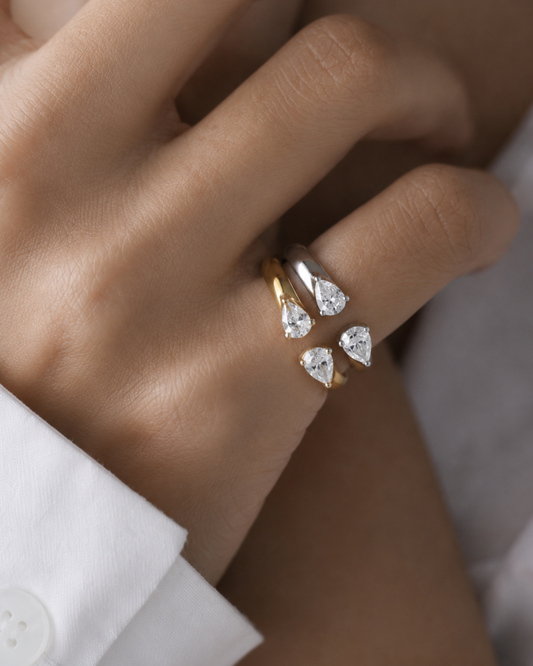 MODERN LOVE RING WHITE GOLD