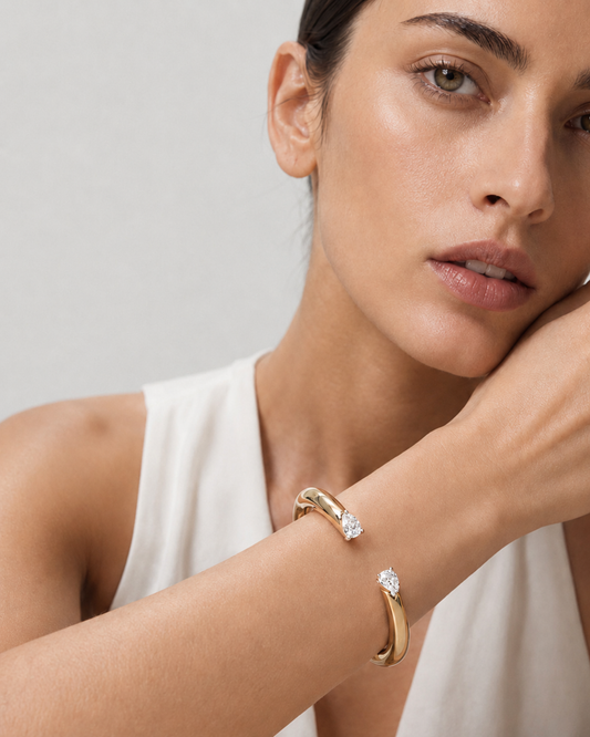 MODERN LOVE BRACELET 1 CARAT YELLOW GOLD