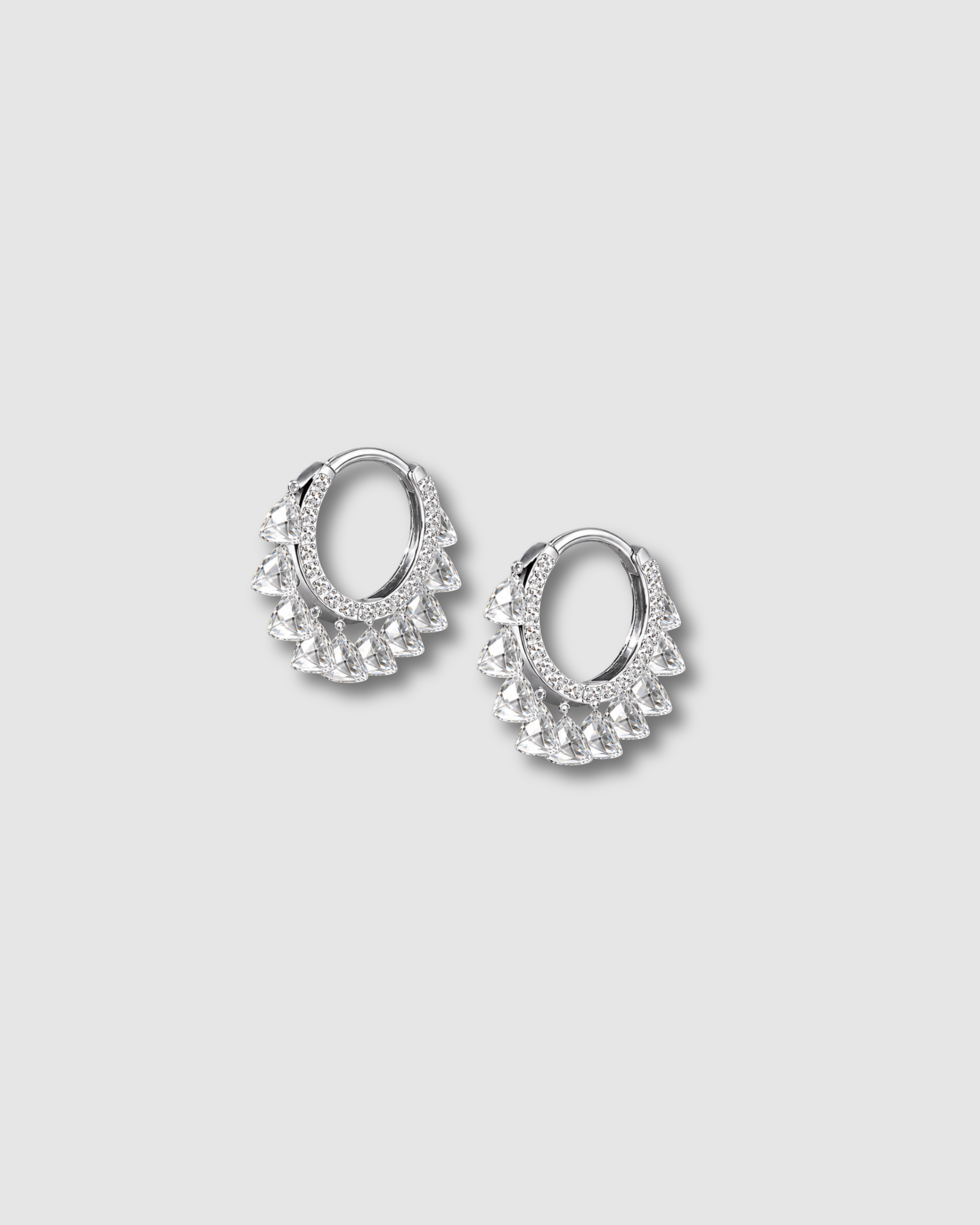 TRILLION DIAMOND EARRINGS MINI