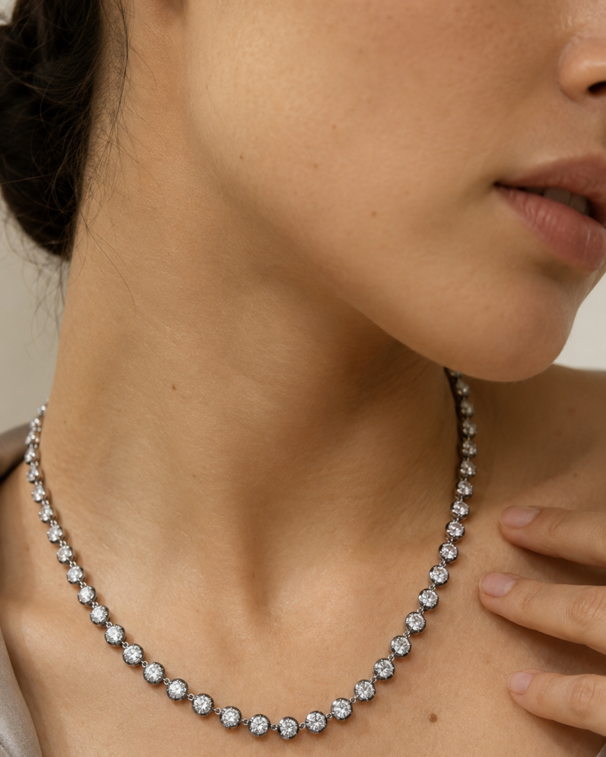 ROUND GEORGIAN SET NECKLACE