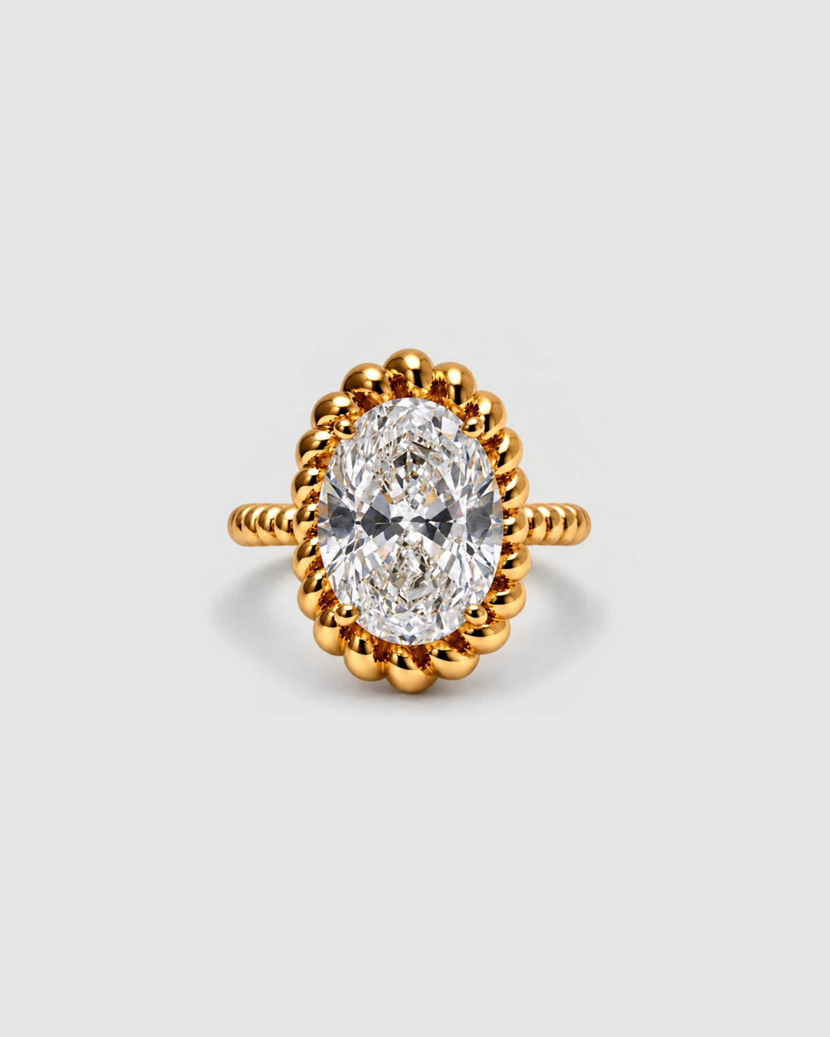 Fil d'Or Oval Diamond Ring