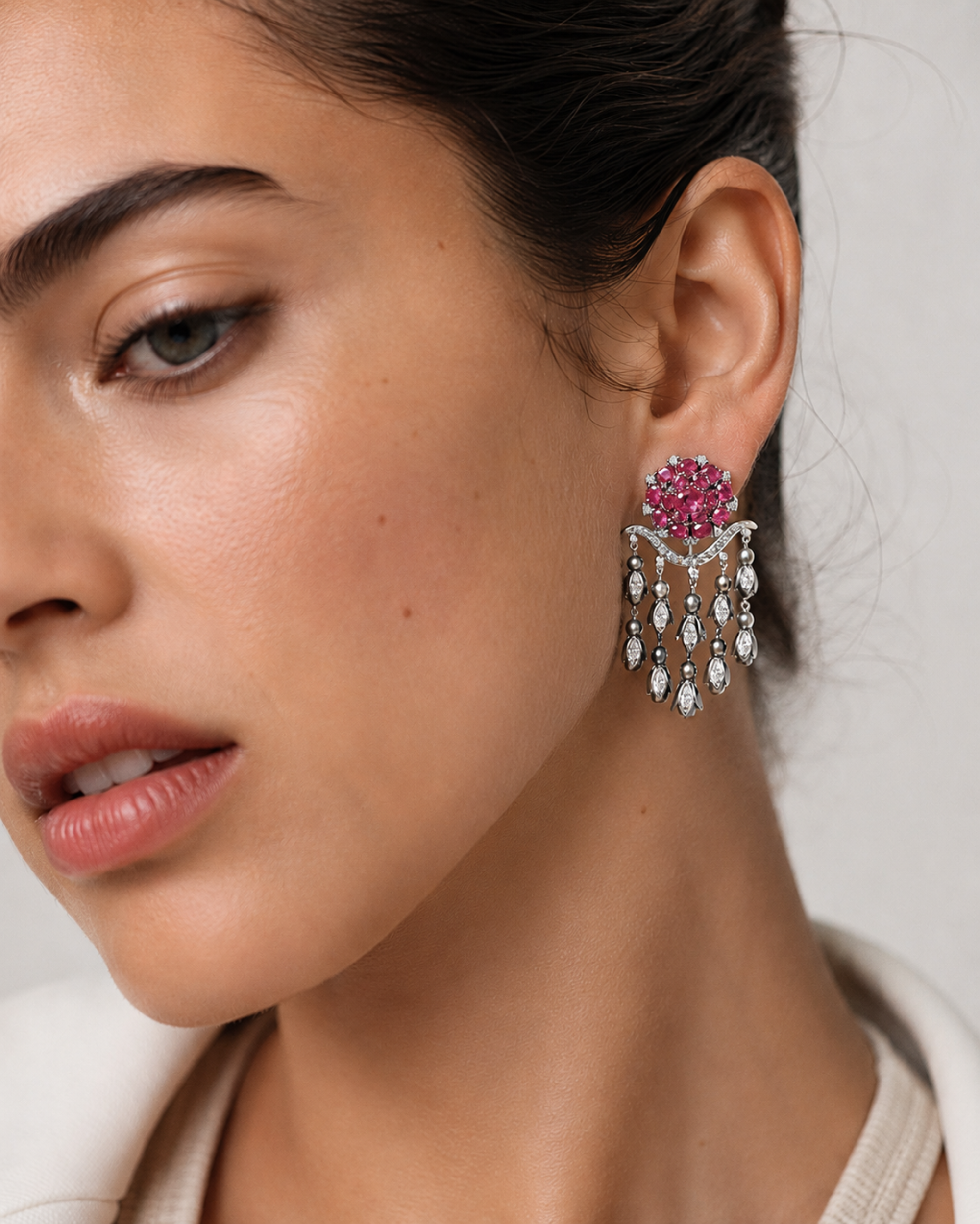 RUBY CASCADE EARRINGS