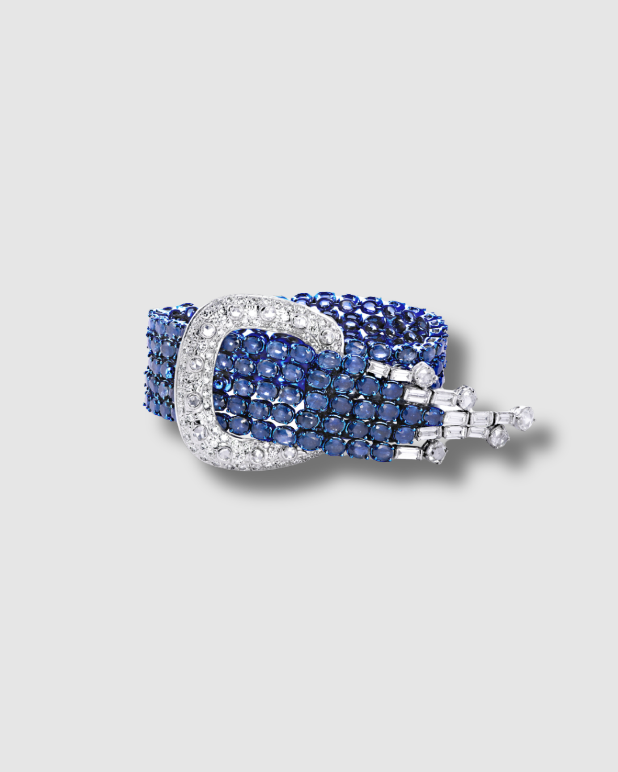 Blue Sapphire Belt Bracelet – natural blue sapphires in 18k gold – Shruti Sushma