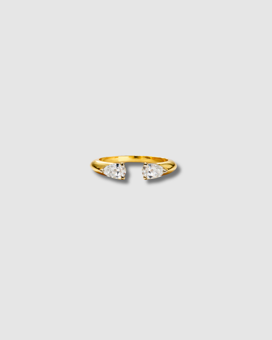 MODERN LOVE RING 25 POINTER YELLOW GOLD