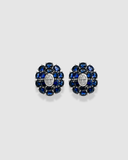 BLUE SAPPHIRE WATERLILLY EARRINGS