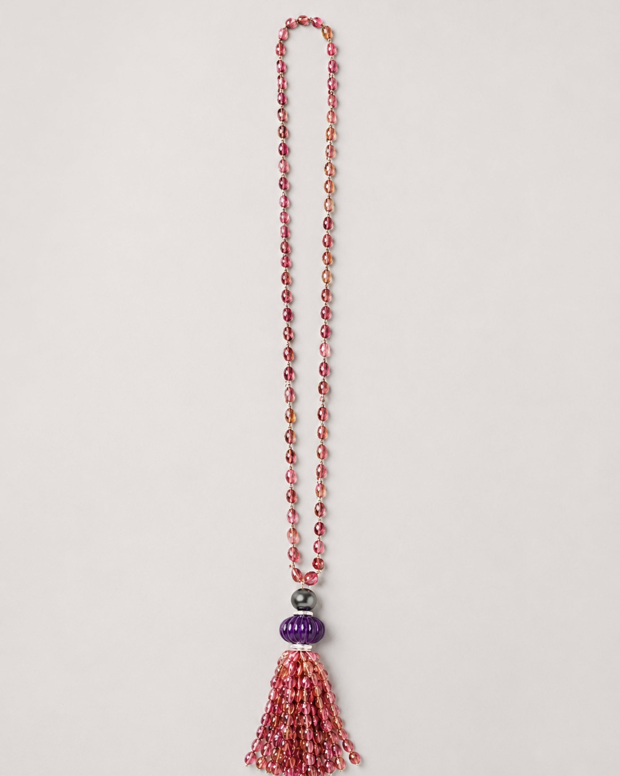 TOURMALINE TASSEL NECKLACE