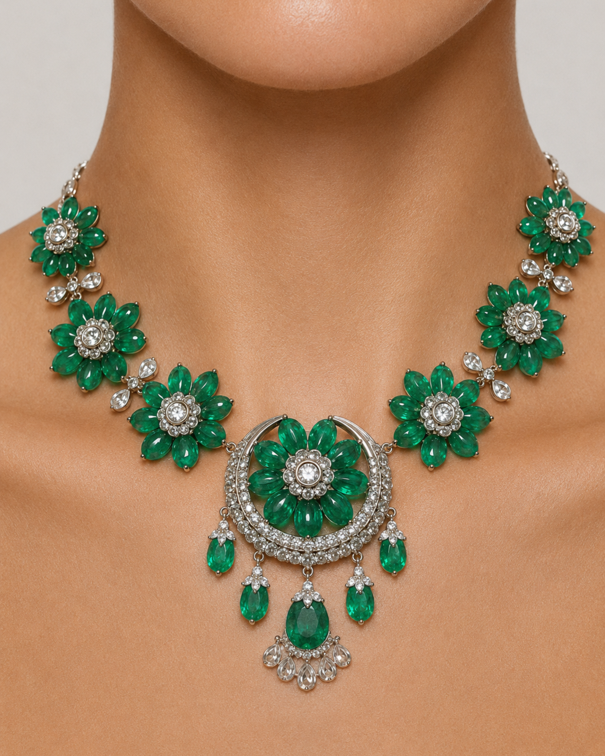 EMERALD BLOOM NECKLACE
