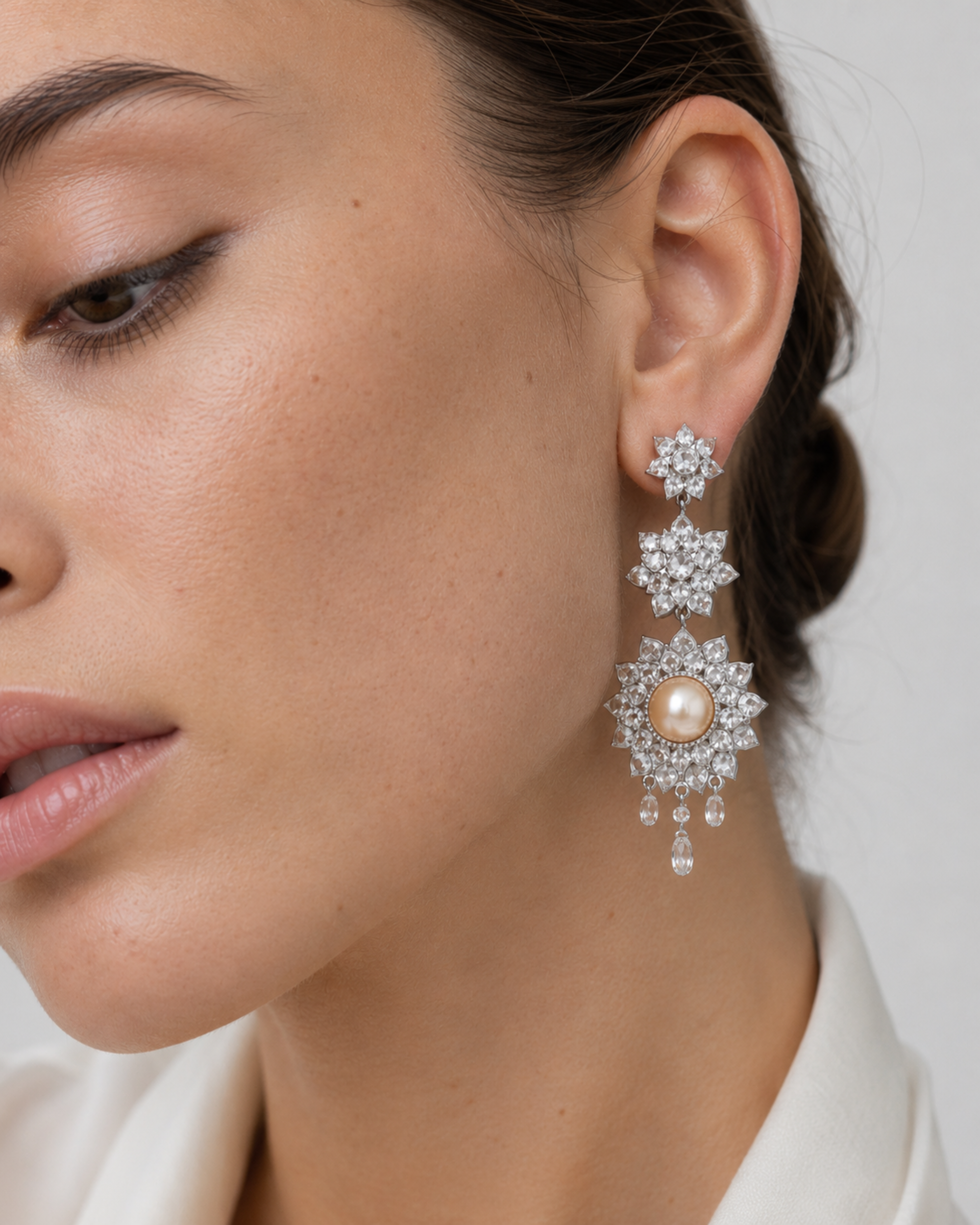 CELESTIAL PEARL DROP EARRING