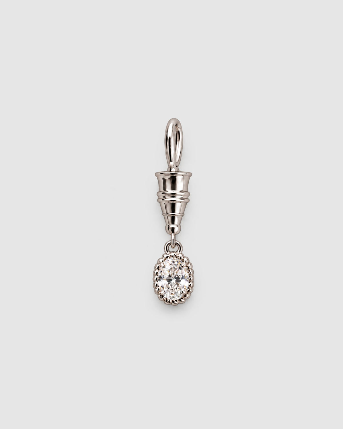 Fil d'Or Oval Diamond Pendent