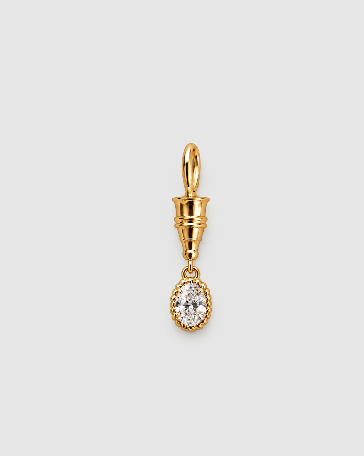 Fil d'Or Oval Diamond Pendent