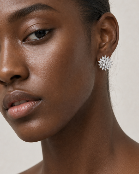 WATERLILLY DIAMOND EARRINGS