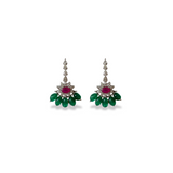 RUBY AND EMERALD NECKLACE SET