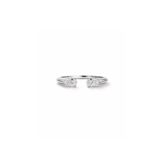 MODERN LOVE RING 25 POINTER WHITE GOLD