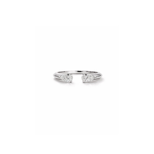 MODERN LOVE RING 30 POINTER WHITE GOLD