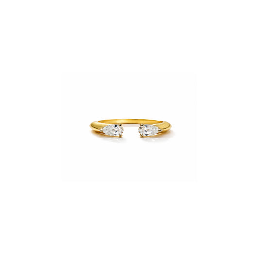 MODERN LOVE RING 25 POINTER YELLOW GOLD